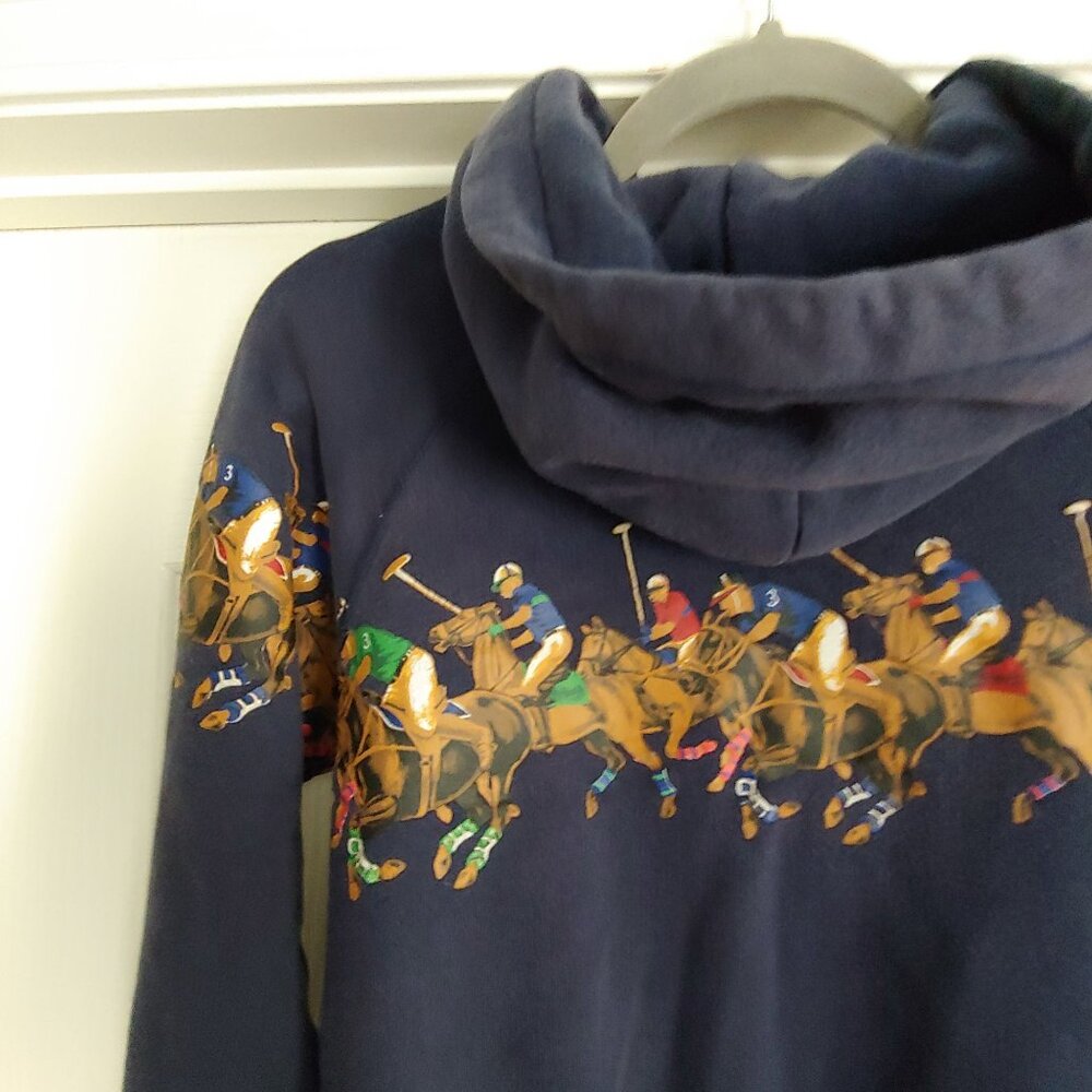 Polo Ralph Lauren Equestrian Heritage Preppy  English Countryside Hoodie Youth S - Picture 8 of 14
